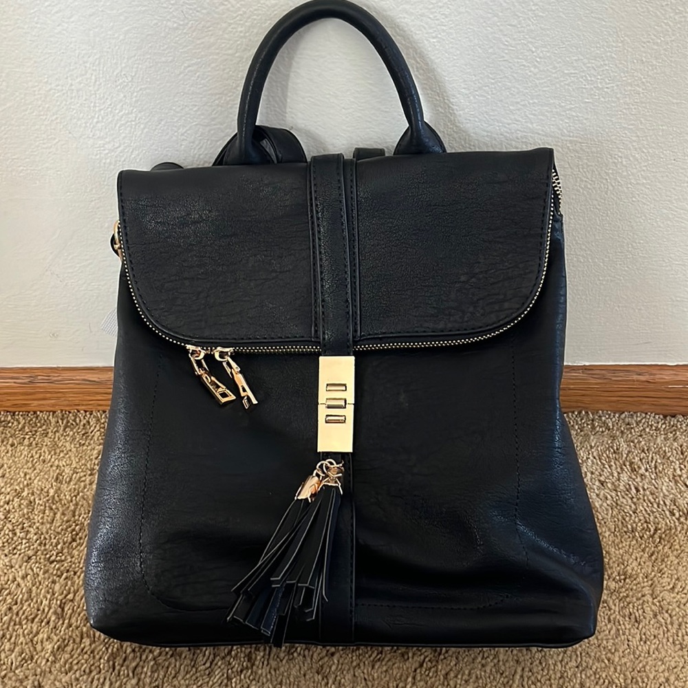 Faux Leather Backpack